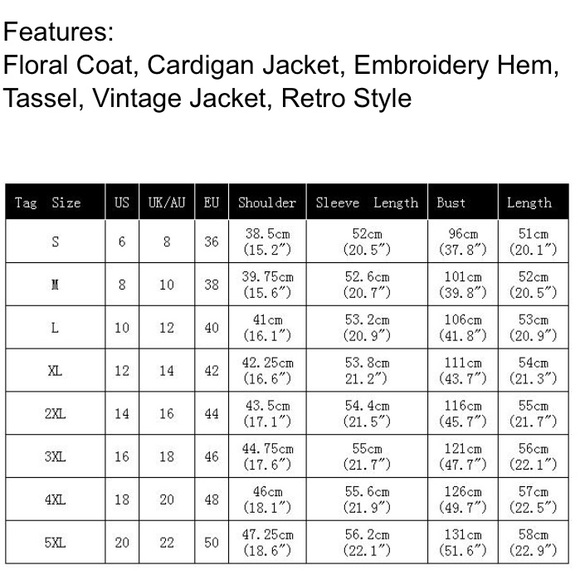 ‼️1 Extra Large Left Boho Jacket‼️ - Picture 4 of 5